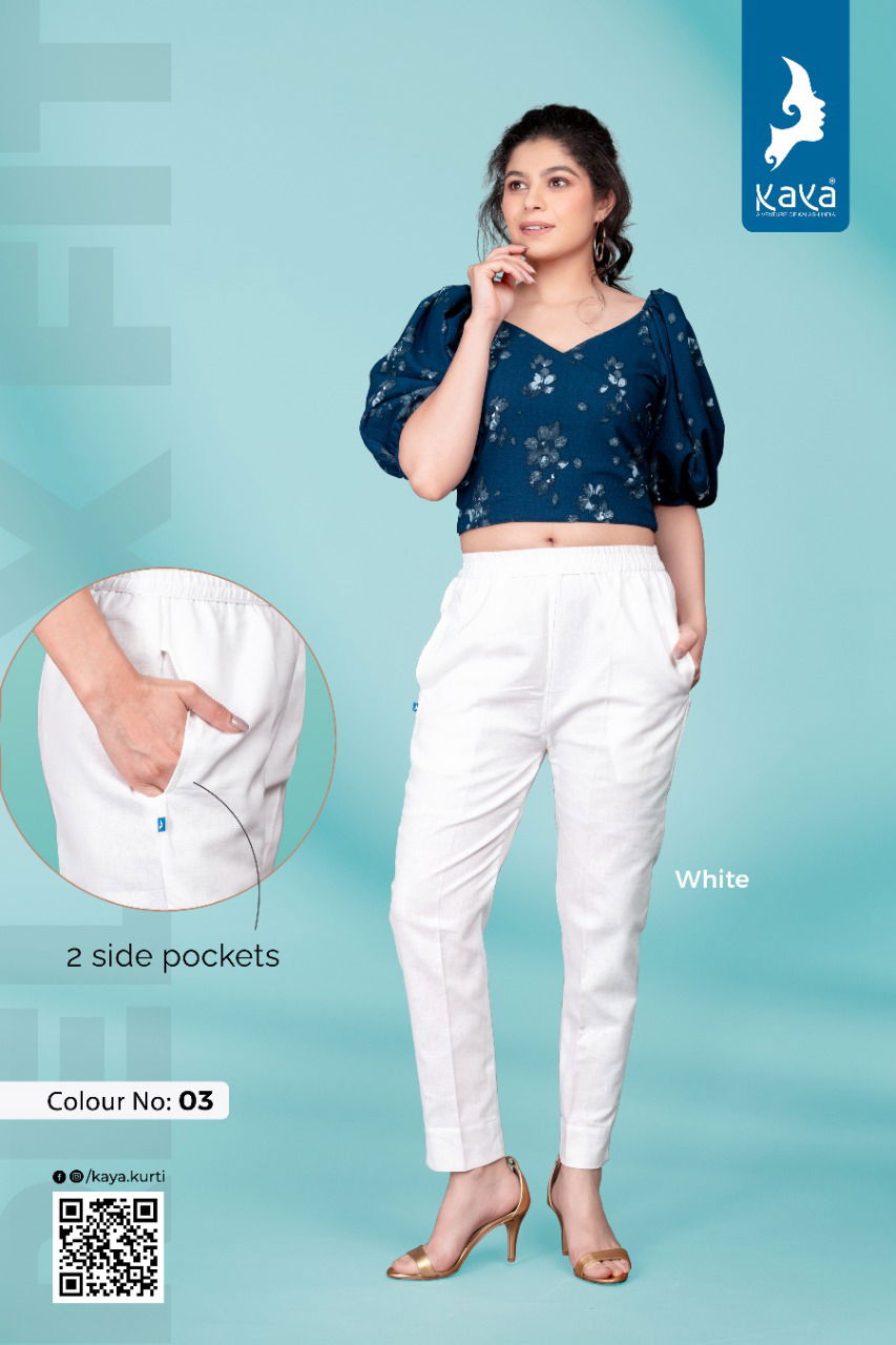 Kaya Relax Latest Cotton Daily Wear Fancy Pant Collection
